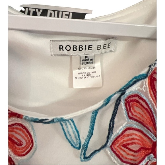 Robbie Bee Floral Cottagecore Embroidered Lace Shift Dress Size PL - Picture 2 of 6